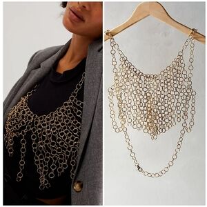 Free People Revival Body Chain/Goldtone